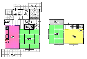 ３DK間取り図