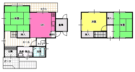 ３DK間取り図