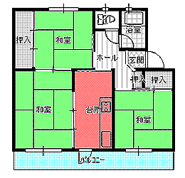 ３DK間取り図