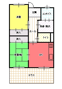 ２DK（Ｂ)間取り図