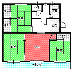 ３DK間取り図