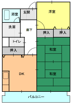 ３DK（H)間取り図