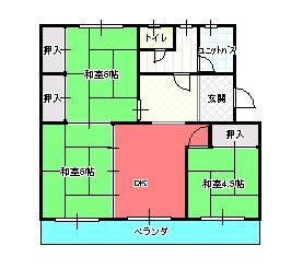 ３DK間取り図