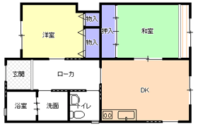 ２DK間取り図