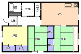 ３DK（Ａ)間取り図