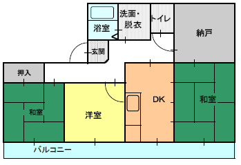 ３DK（B）間取り図