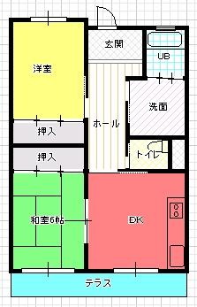 ２DK（Ａ)間取り図