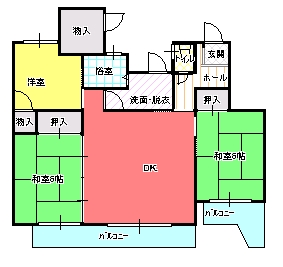 ３DK間取り図