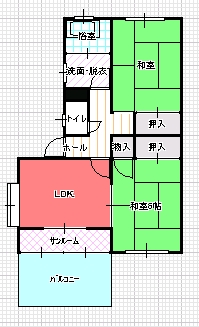 ２DK（Ａ)間取り図