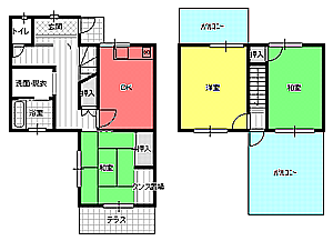 ３DK間取り図