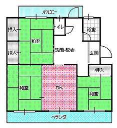 ３DK間取り図