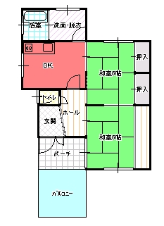 ２DK（Ｂ)間取り図