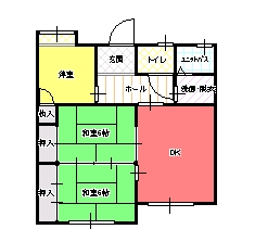 ３DK（Ａ)間取り図