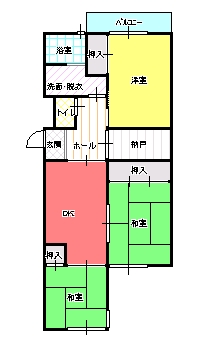 ３DK（Ａ)間取り図