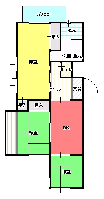 ３DK（Ｂ)間取り図