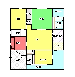 ２LDK（E)間取り図