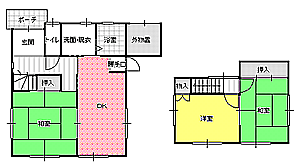 ３DK間取り図