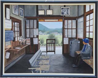 日本画（駅舎）