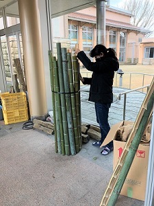 竹結束作業