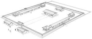 伯耆国庁跡内郭復元図