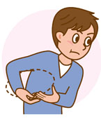 「ラグビー(2)」の手話のイラスト