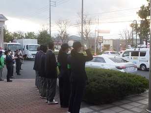 年末年始特別警戒取締り出動式の様子