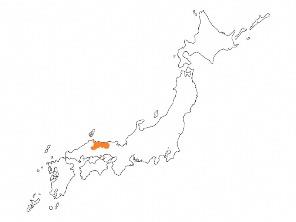 鳥取県の位置図