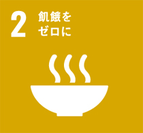 ２番「飢餓をゼロに」のマーク