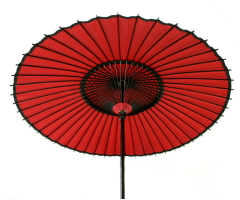 写真「番傘（赤、大）2」