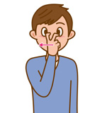 「検診」の手話のイラスト1