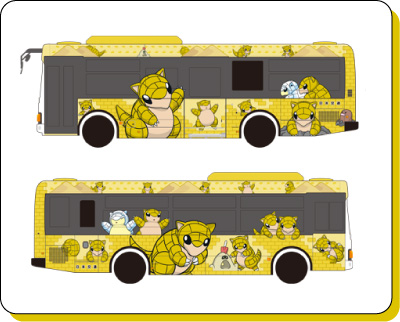 日本交通のラッピングバス