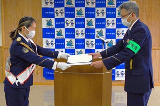 治安ととのえて～一日警察署長委嘱状交付式