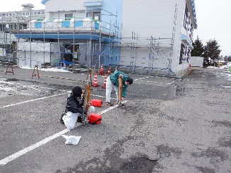 測量訓練の状況