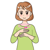 命を大切にの手話のイラスト2