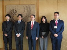 鳥取県海外研修員等の離県前報告会2