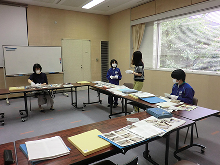 写真整理の様子