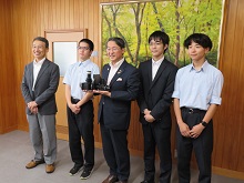 米子工業高等専門学校からの「リジェネロン国際学生科学技術フェア」優秀賞4等受賞報告会2