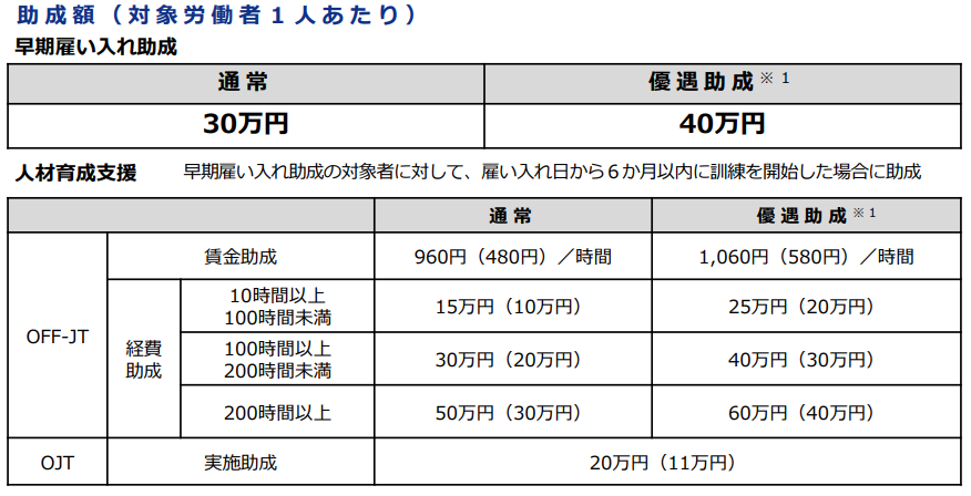 早期再就職支援等助成金（雇入れ支援コース）（国制度）の画像
