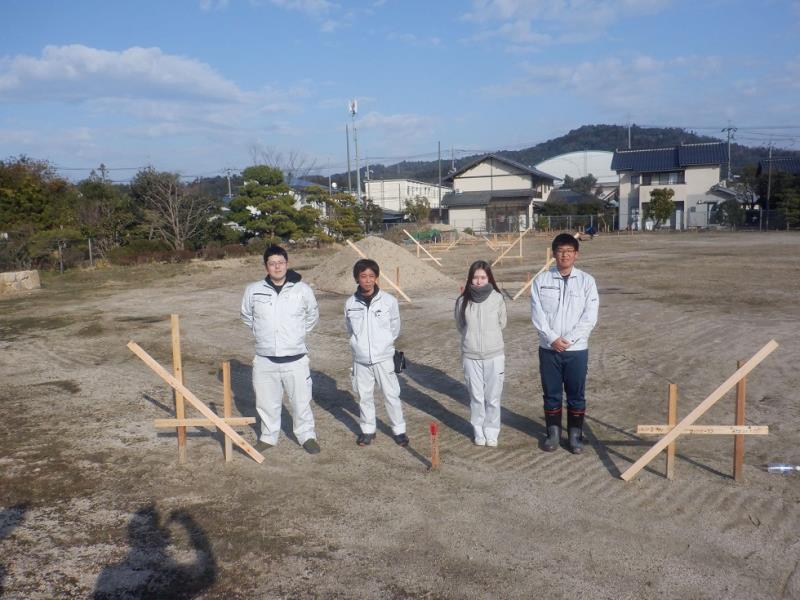 グラウンドでの実習の様子