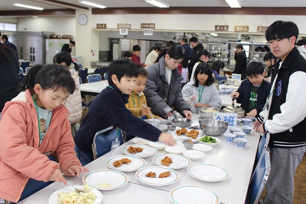 昼食準備