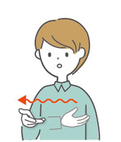 海の手話のイラスト2