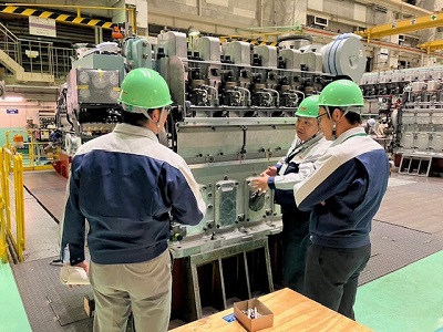 ヤンマー工場での6EY22AWの実機見学
