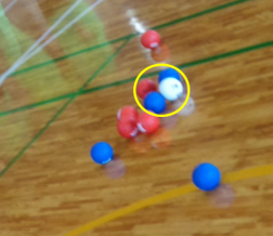 優勝を決めた青２投