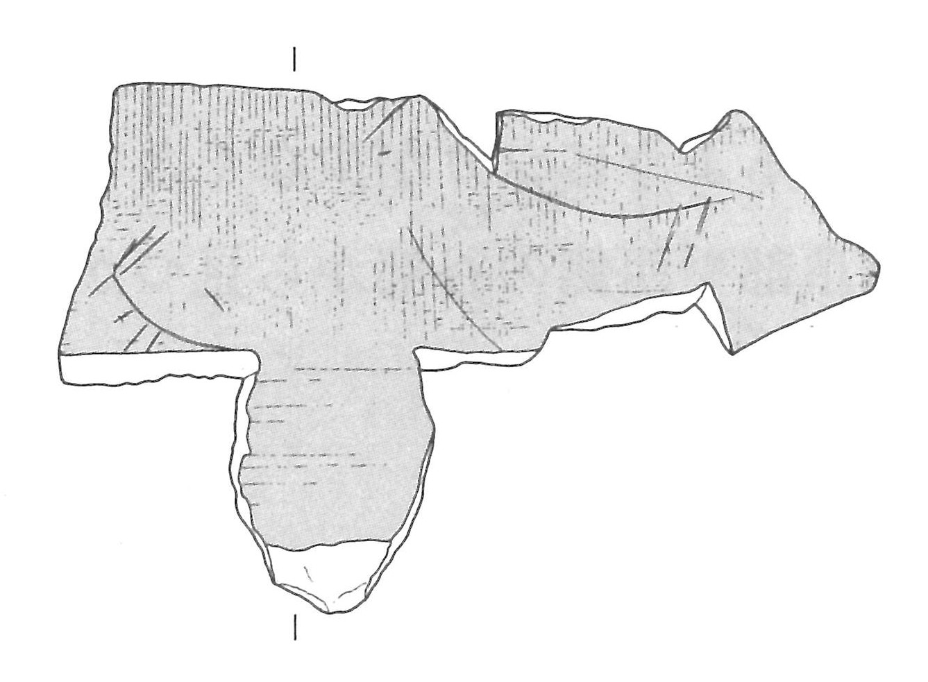 異なるタッチで描かれた大小の鹿の絵