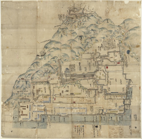 鳥取御城内手配之図