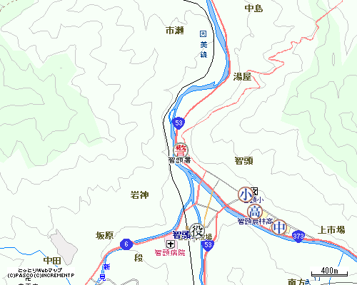 智頭周辺図