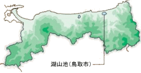 湖山池の位置