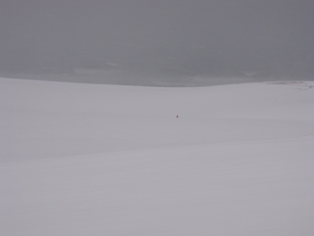 砂丘の雪景色