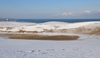 雪の砂丘
