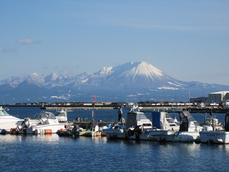 美保湾と大山の風景写真1